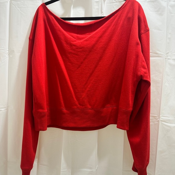 AERO Red West Coast Motors Crop Sweatshirt - Picture 6 of 8